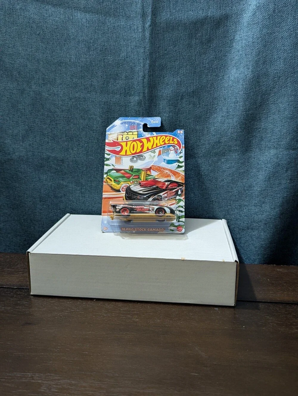 Hot Wheels 2010 Pro Stock Camaro Holiday Racers | Black Happy Holidays Car